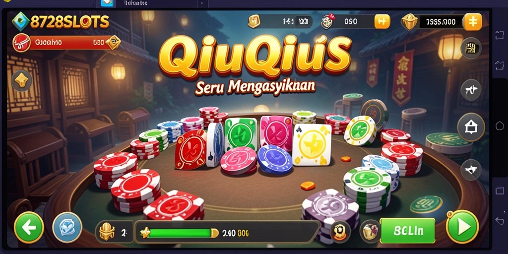 Tampilan gameplay seru dari 8728SLOTS di QiuQiu.