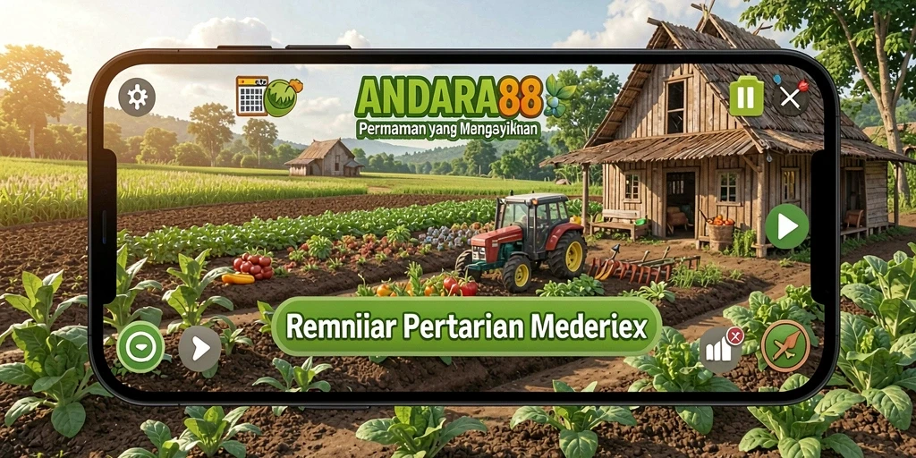 Tangkapan layar menunjukkan petani yang sedang menuai hasil panen.