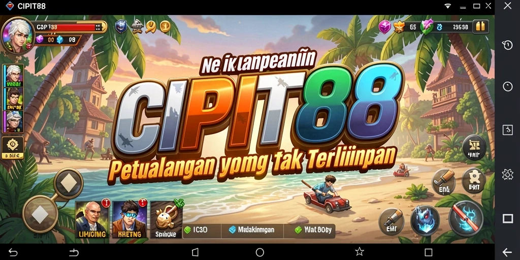 Tampilan gameplay <strong>CIPIT88</strong> yang penuh aksi dan petualangan seru.
