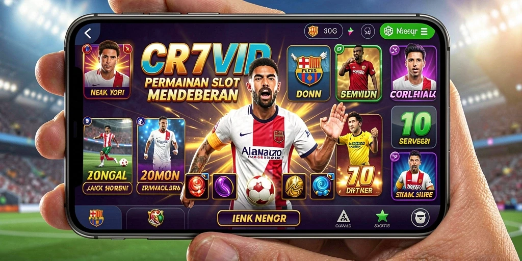 Screenshot gameplay CR7VIP menampilkan putaran Slot yang seru dan grafis yang menawan.