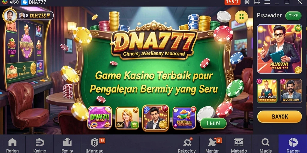 Tangkapan layar gameplay DNA777 dengan grafis dan antarmuka yang luar biasa.