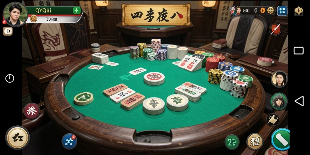 Tampilan gameplay QiuQiu yang seru.