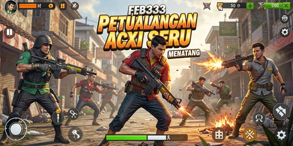Tangkapan layar utama FB333 menampilkan aksi mendebarkan dalam gameplay.