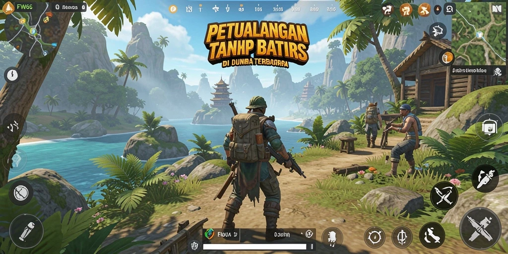Tampilan gameplay menarik dari petualangan Open World.