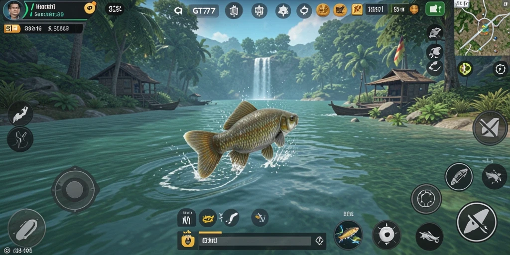 Tampilan gameplay GT777 yang menarik dengan berbagai jenis ikan.