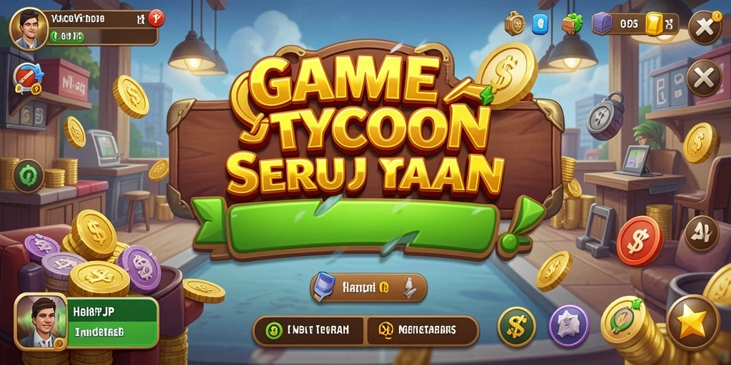 Tampilan gameplay HARAPJP yang menarik dalam dunia Tycoon.