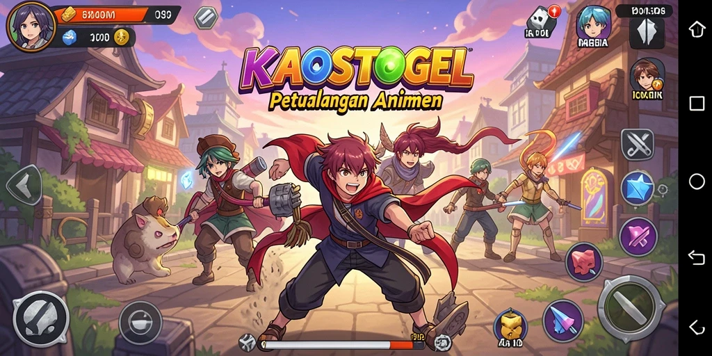 Tangkapan layar KAOSTOGEL menampilkan eksplorasi dunia Anime yang kaya dan karakter yang beragam.