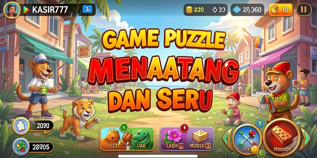 Screenshot KASIR777 menampilkan gameplay Puzzle yang menarik.