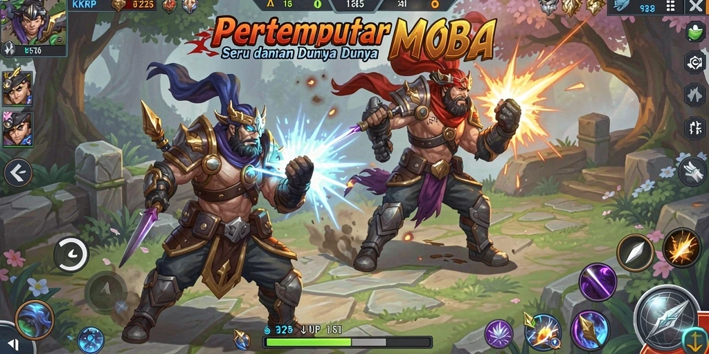Tampilan menarik dari pertempuran seru di KKRP.
