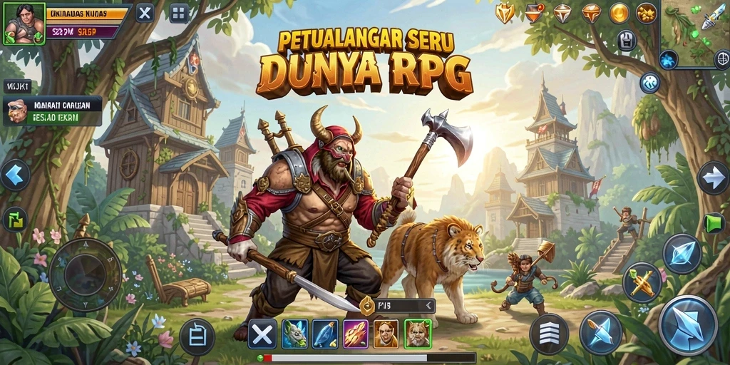 Tampilan gameplay seru di dunia RPG OKJKT.