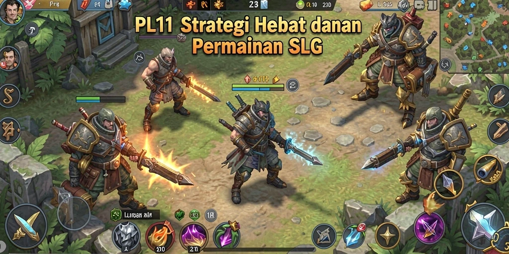 Tampilan gameplay seru dari PG11 dalam pertempuran strategis.