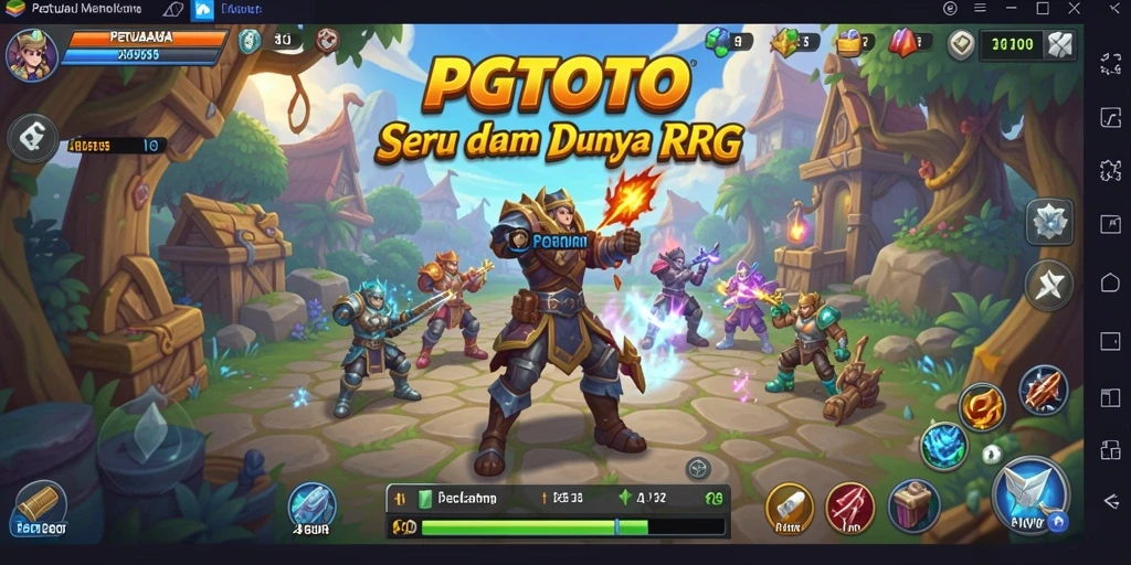 Tampilan gameplay seru dari PGTOTO dengan pertarungan menegangkan.
