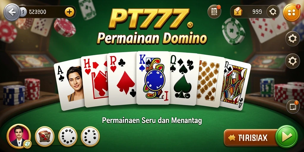 Gameplay seru PT777 dengan berbagai mode Domino.