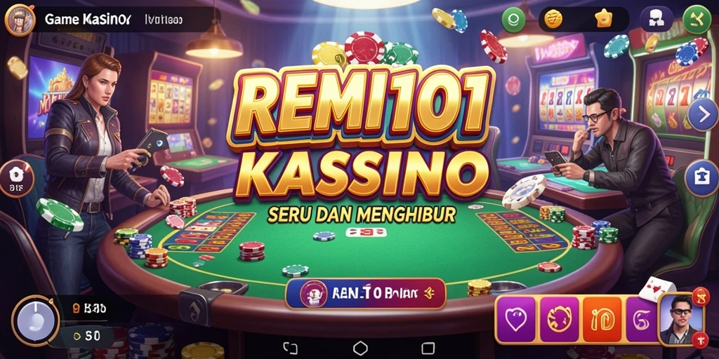 Tampilan gameplay menarik dari game Kasino REMI101.