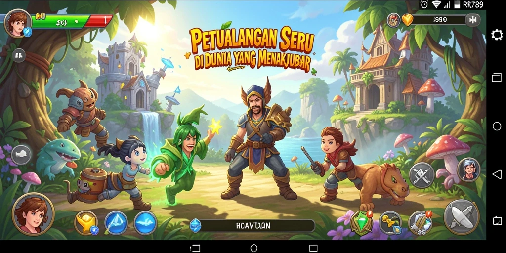 Tampilan gameplay RR789 yang menarik saat menjelajahi dunia petualangan.