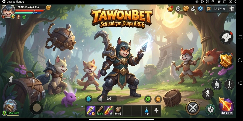 Screenshot TAWONBET menampilkan aksi bertarung yang mendebarkan.