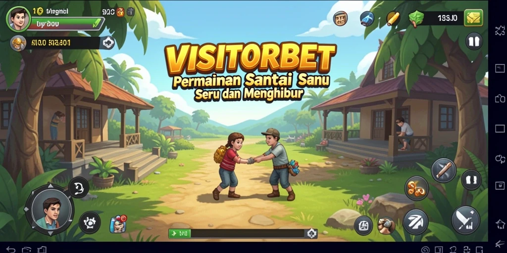 Tampilan gameplay seru dan interaktif dari VISITORBET.