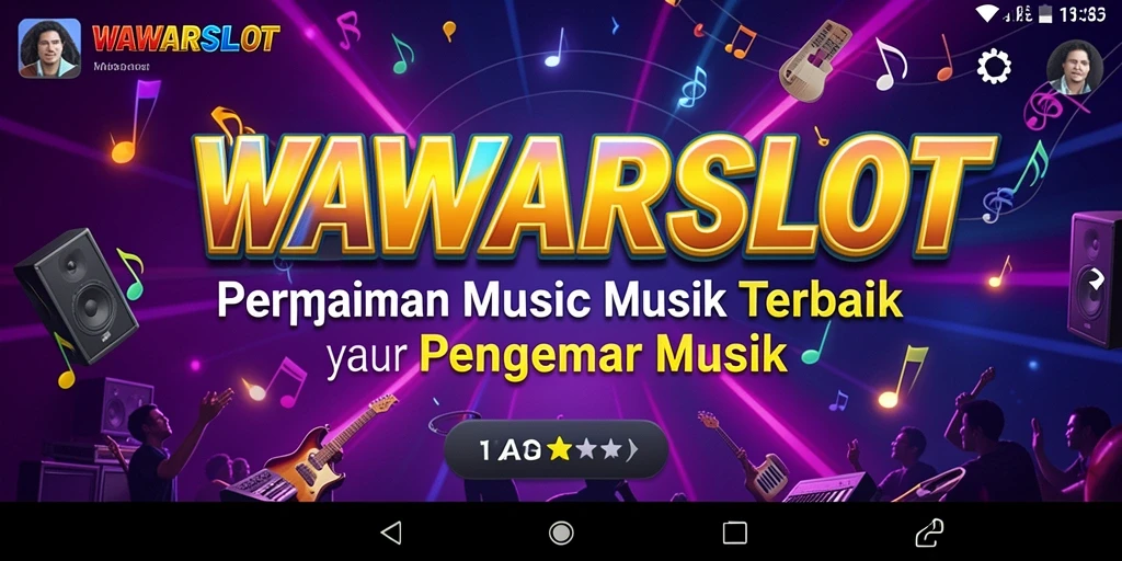 Tampilan gameplay seru dari WAWARSLOT yang membuat Anda terlibat dalam musik.