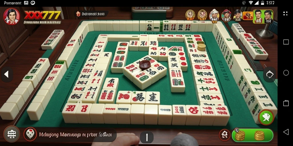 Tangkapan layar gameplay XXX777 yang menampilkan berbagai level Mahjong.